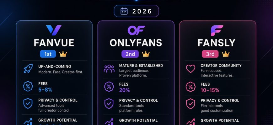Fanvue vs OnlyFans vs Fansly 2026